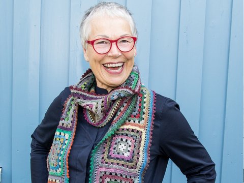 Karo-Schal im Vintage-Look