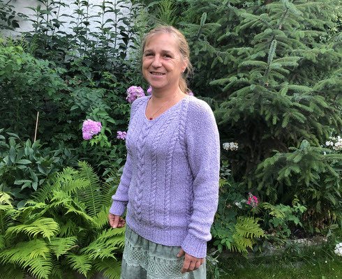 Sommerpulli "Matilda" vonu mit Raglan-Ärmeln, keine Nähte - Gr.38 einfach