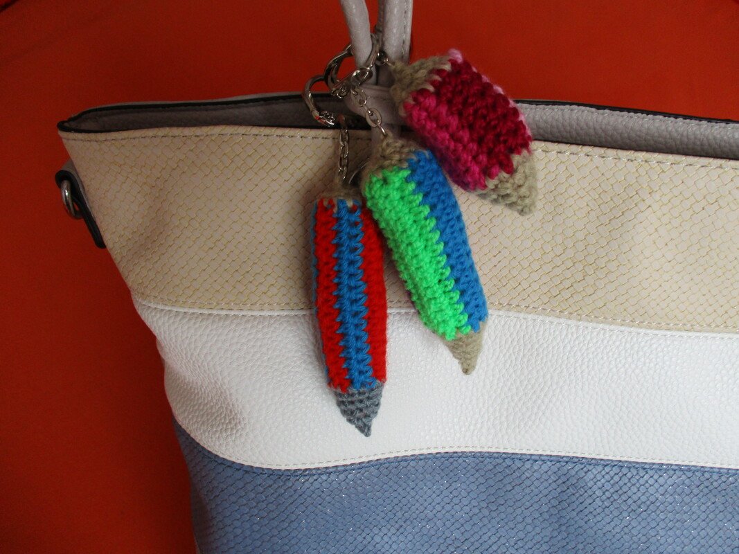 Häkelanleitung Taschenbaumler " Bleistift "