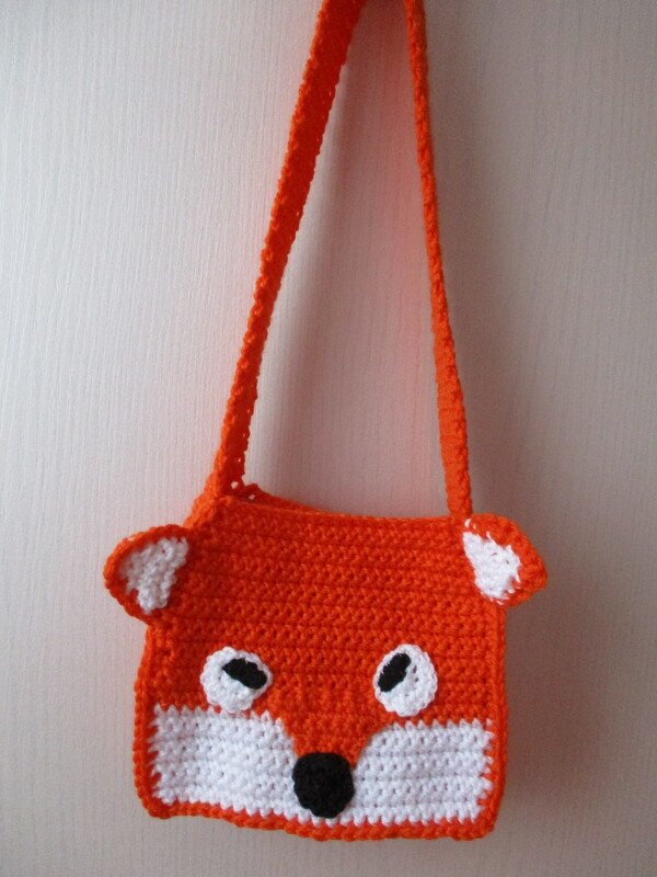 Häkelanleitung Kindertasche " Fuchs "