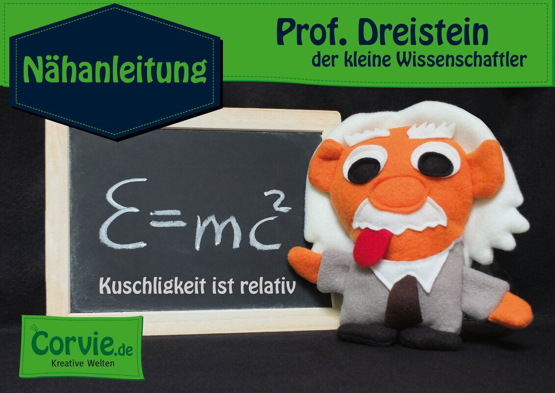 Dreistein der kleine Professor – Nähanleitung + Schnittmuster in 2 Größen