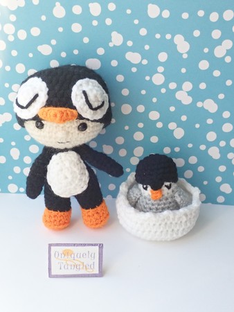 Felton in Penguin Costume- Croceht Amigurumi Pattern