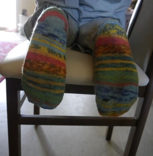 Strickanleitung Socke Anraku mit Dreiecksferse