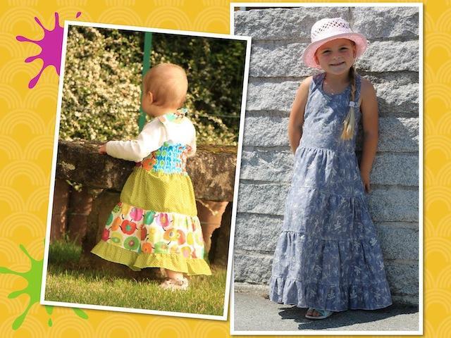 Mädchenkleid *RAINBOW* von klecksMACS - Nähanleitung / E-Book in PDF - Nähen