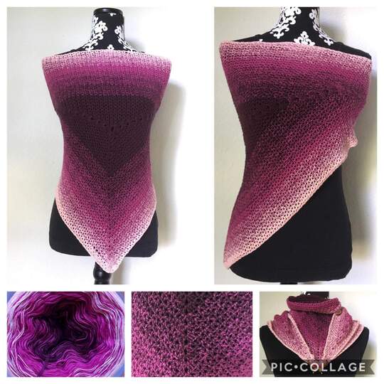 Tuch Alma häkeln Häkeltuch Dreieckstuch Schultertuch