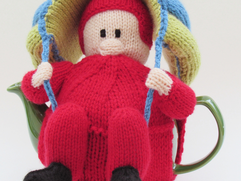Parachutist Tea Cosy Knitting Pattern