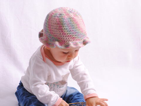 Häkelanleitung Sonnenhut Sophie, von 0 bis 2 Jahre, Anfängerfreundlich