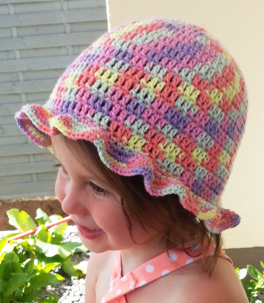 Häkelanleitung Sonnenhut Sophie, von 0 bis 2 Jahre, Anfängerfreundlich - Bild 2