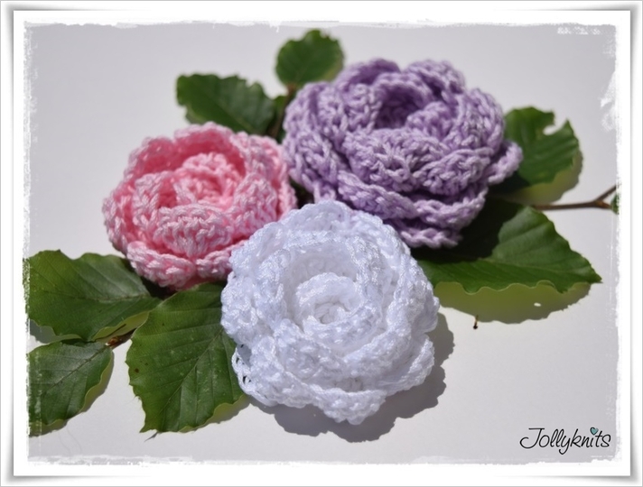 Häkelanleitung, Blumen, Peony