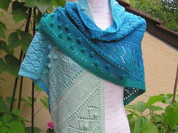 Strickanleitung Dreieckstuch "Karibikstrand"