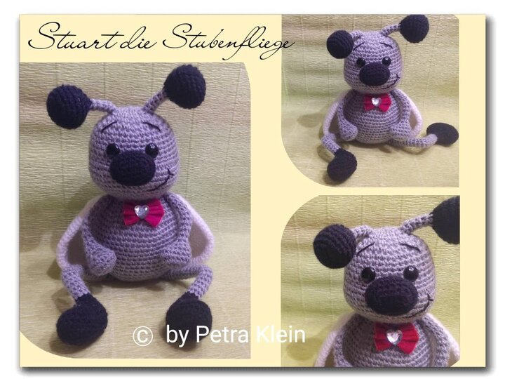 Häkelanleitung / Amigurumi / Stuart, die Stubenfliege