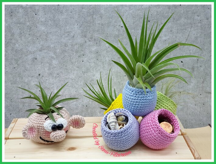 Häkelanleitung Kleine Töpfchen 2.0