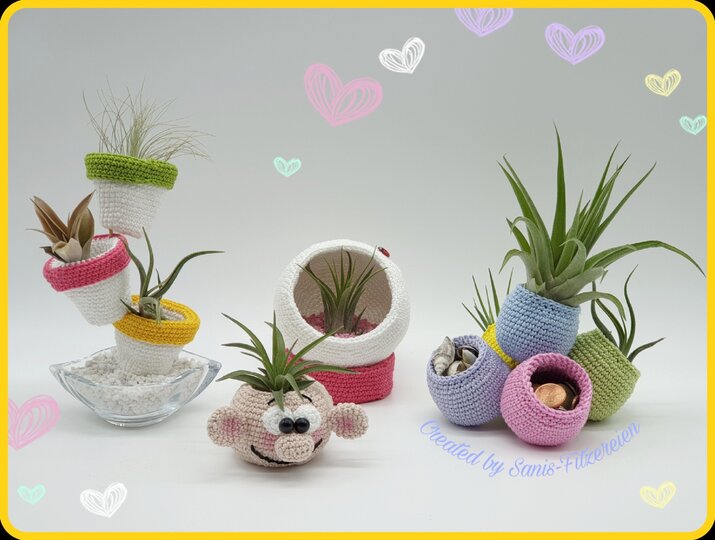 Häkelanleitung Kleine Töpfchen 2.0