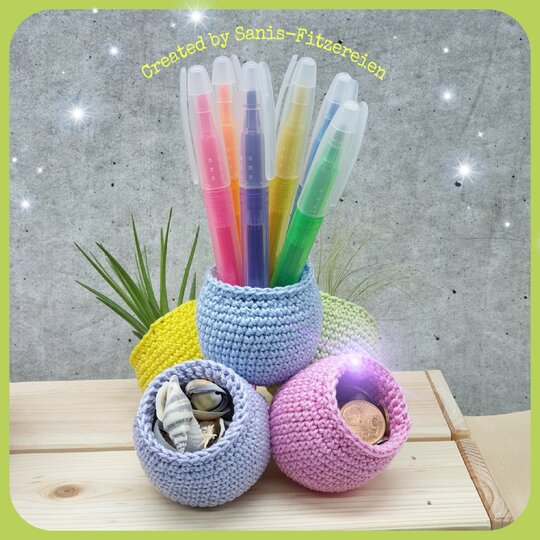 Häkelanleitung Kleine Töpfchen 2.0