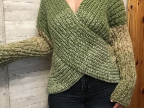 Ruck-Zuck-Pullover mit Farbverlauf