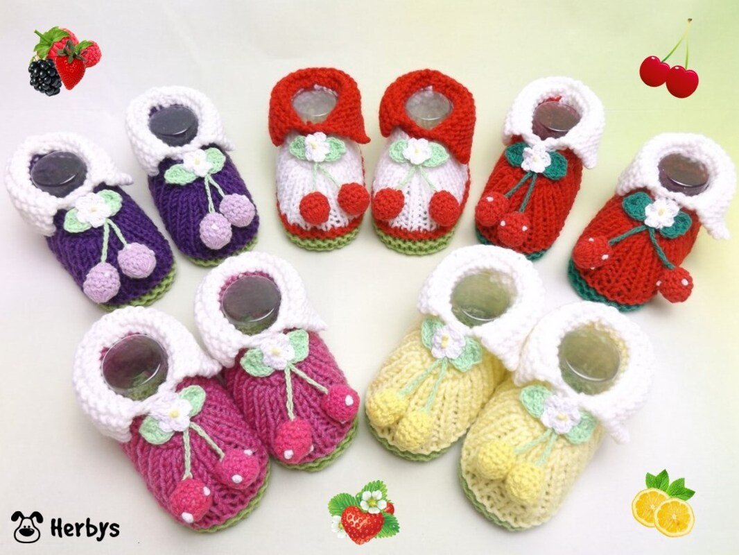 Strickanleitung Babyschuhe "Süße Früchtchen"