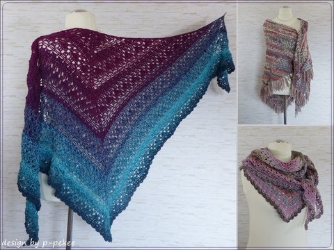 Telia Häkelanleitung für ein Fransentuch für Sommer oder Winter