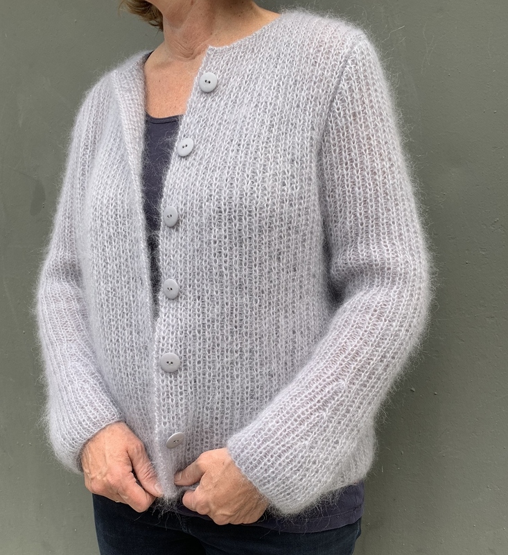 Mohairjacke in Halbpatent, Strickanleitung - Bild 4
