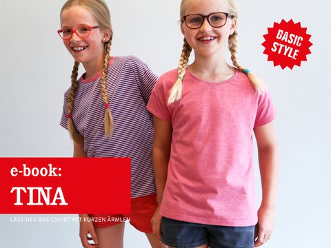 TINA • Lässiges Basicshirt mit kurzen Ärmeln,  e-book