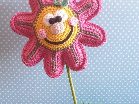 Blumen Untersetzer mit passendem Blumenstecker