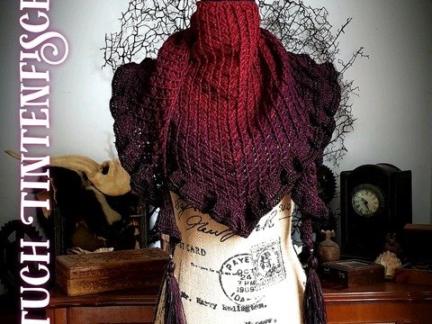 Häkeltuch Tintenfisch (Häkelanleitung)