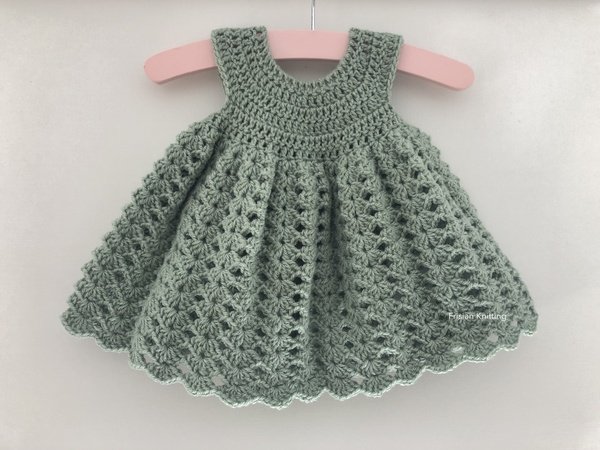 Crochet pattern baby dress Madeline