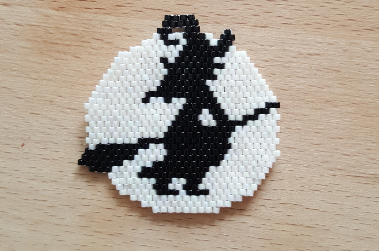 Schmuckanhänger Hexe und Mond