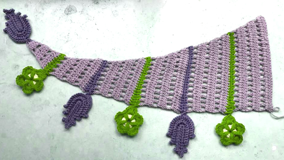 DreieckstuchMuster "Florales"