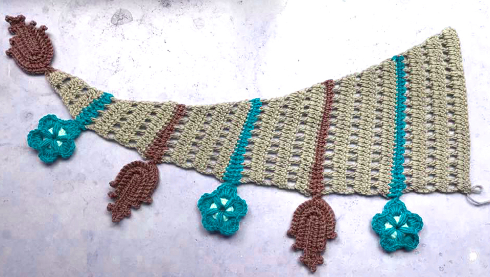 DreieckstuchMuster "Florales"