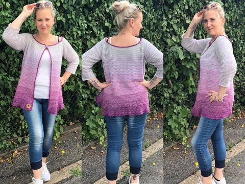 Häkelanleitung Jacke "Yasmine" - alle Größen