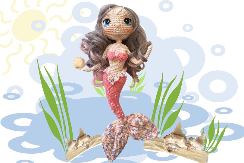Mermaid Gimena & Michelle Pattern Amigurumi