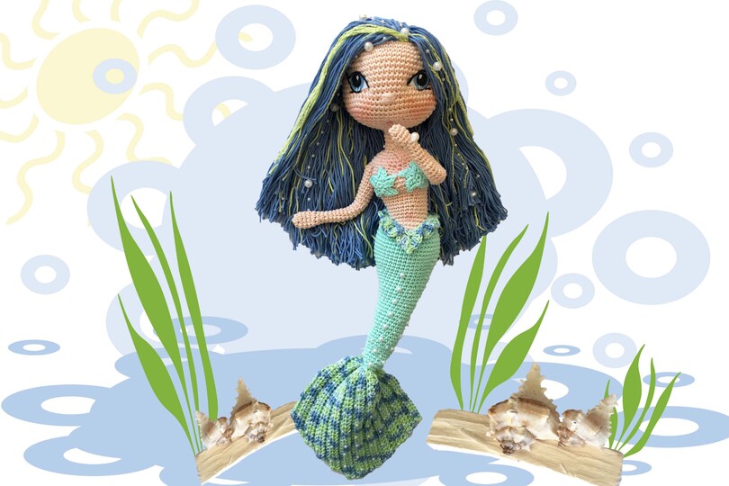 Mermaid Gimena & Michelle Pattern Amigurumi