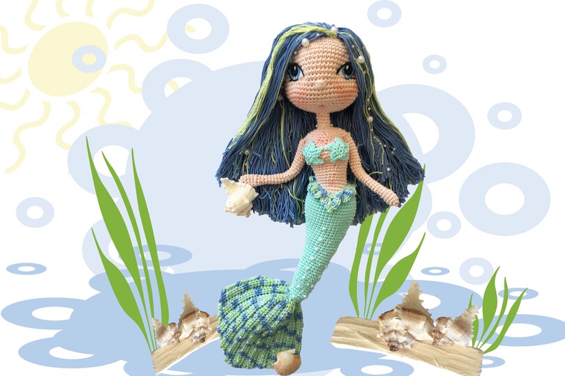 Mermaid Gimena & Michelle Pattern Amigurumi