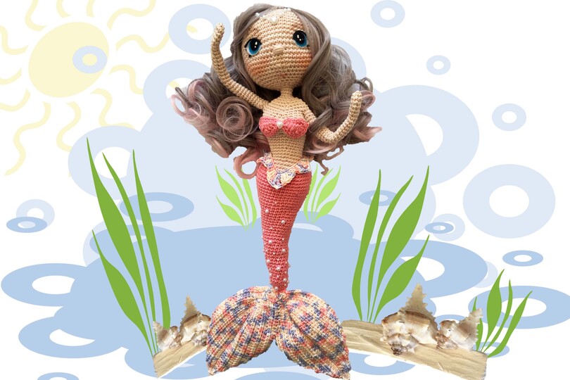 Mermaid Gimena & Michelle Pattern Amigurumi