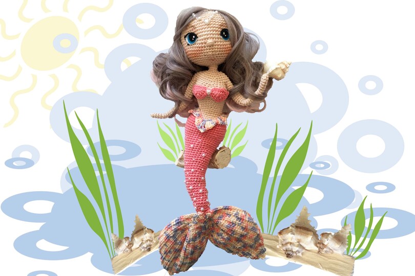 Mermaid Gimena & Michelle Pattern Amigurumi