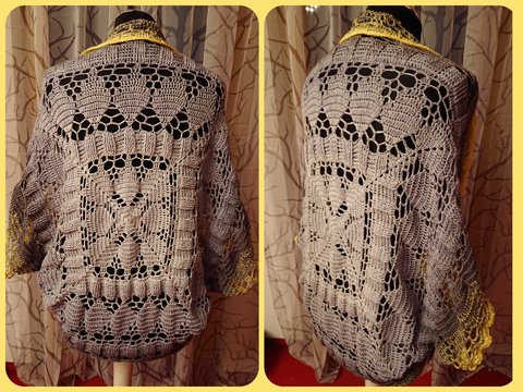 Seelenwärmer Natalia häkeln Bolero Jacke Jäckchen