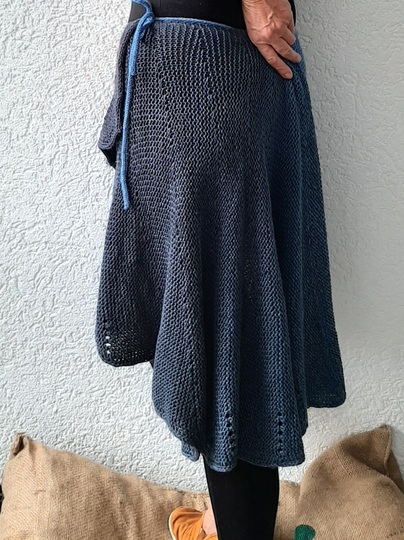 Strickanleitung Wickelrock "Swing-Swing", Gr.S-L od. größer