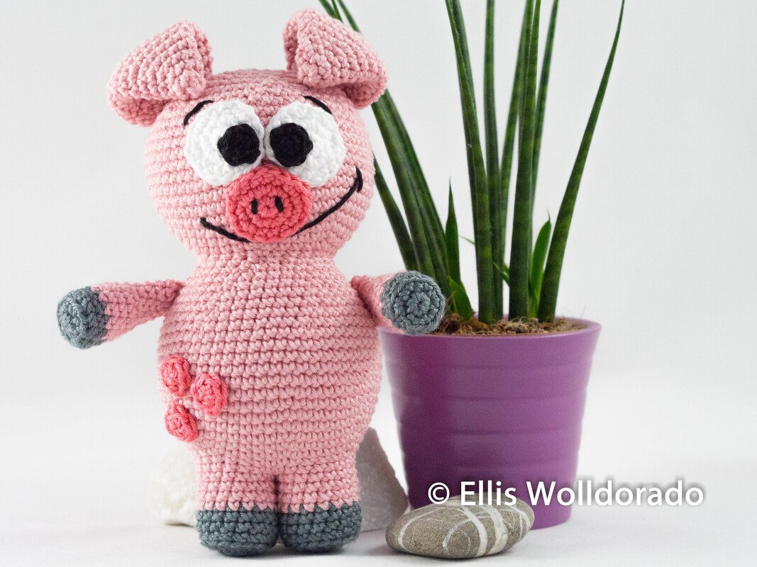 Schweinchen Boris, Amigurumi, Häkelanleitung