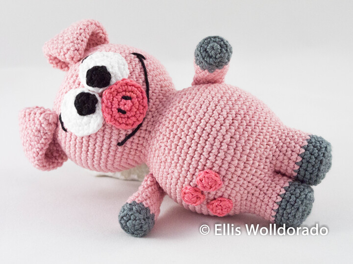 Schweinchen Boris, Amigurumi, Häkelanleitung