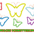 einfacher Schmetterling Stickdatei zum PROBIERPREIS