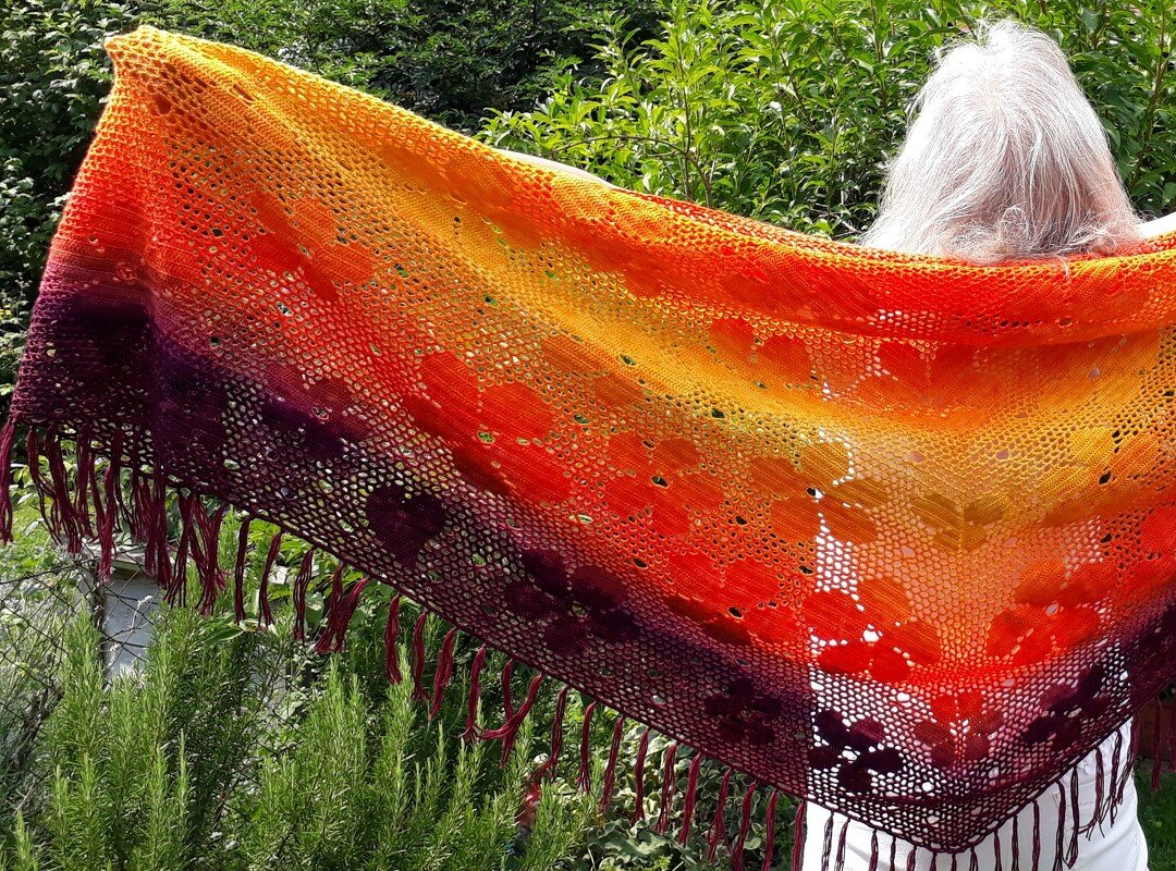 Crochet pattern Scarf  "Flowerpower" - Image 4