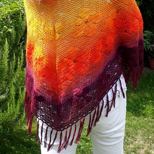 Häkelanleitung Tuch "Flowerpower"