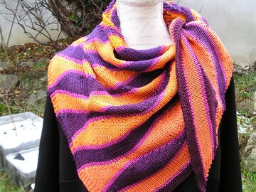 Strickanleitung Dreieckstuch "Wellen"