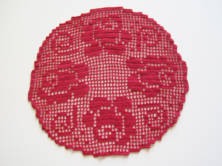 Rosen Deckchen - Häkelanleitung Filethäkeln