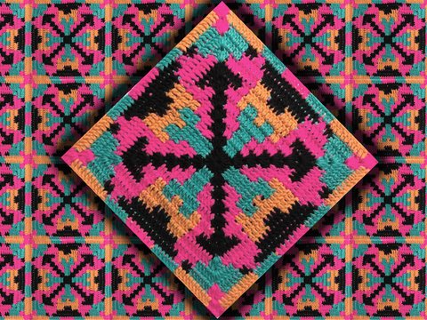 Grannyfliese  "DADA"