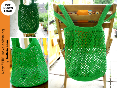 Häkelanleitung Häkelnetz "Elli"