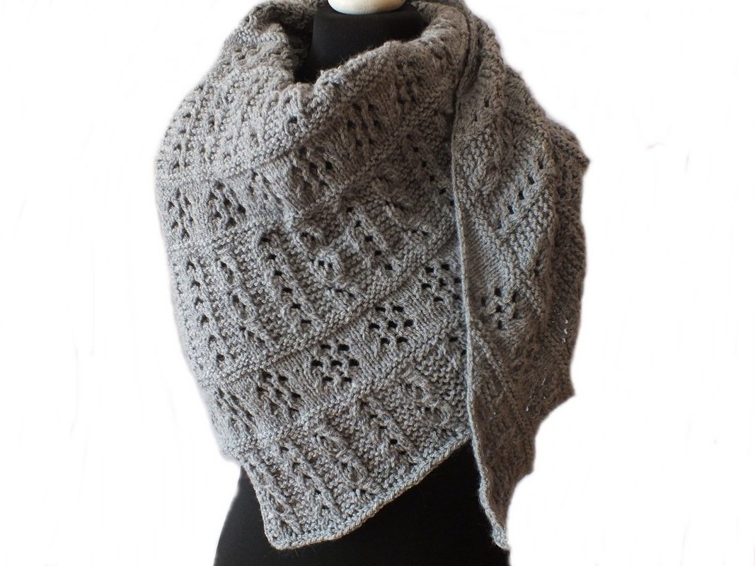 Strickanleitung Drachenschwanz Drasukatu Zopfimitat