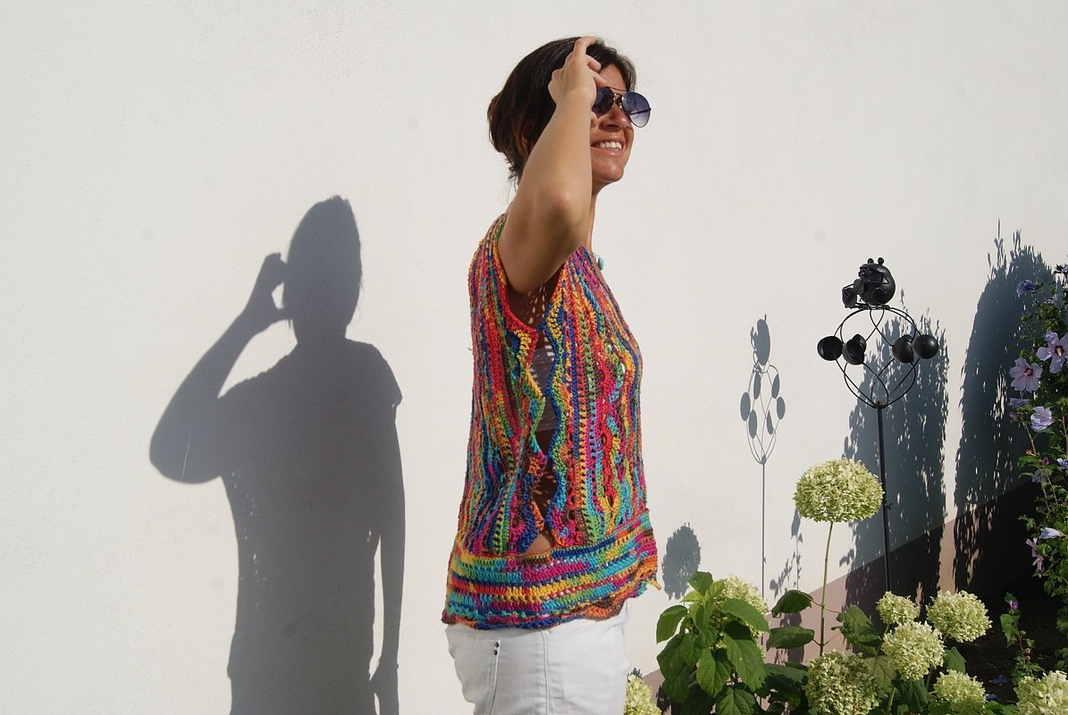 Häkelshirt MULTICOLOR (Gr. S - XL, leicht individuell anzupassen) - Bild 9
