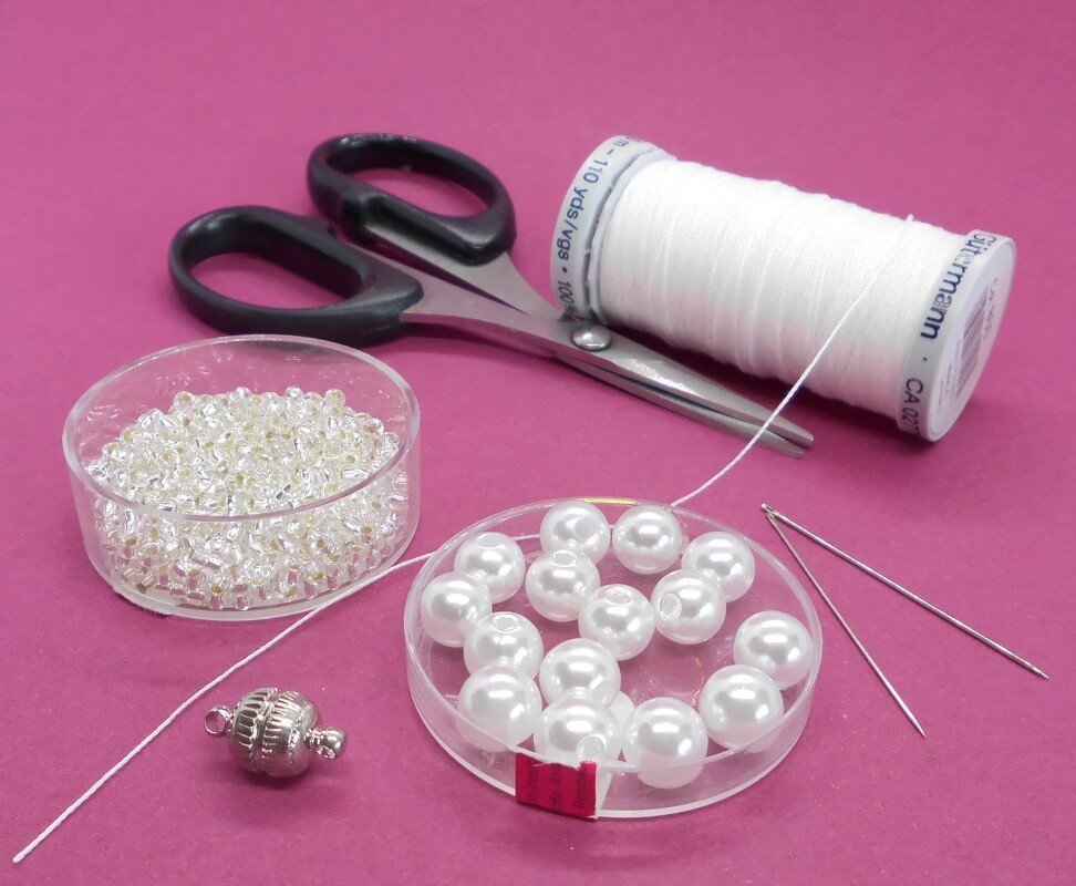 Perlen Choker-Collier Armband Fußkette - elegant und so einfach - Bild 6