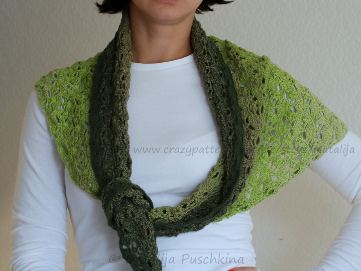 Tuch 'Grüne Wiese' - Häkelanleitung für Anfänger